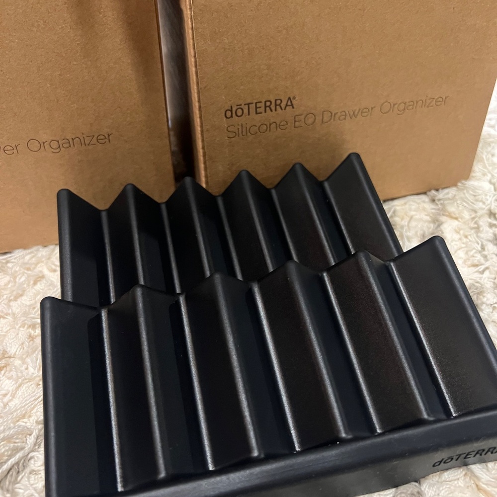 TWO doTERRA Essential Oil Silicone Drawer Organizer